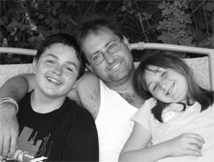 Pete with kids 2006
