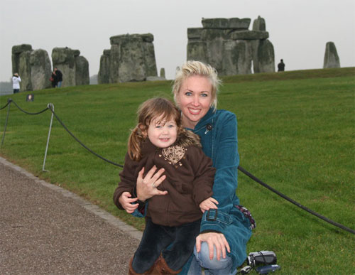 Morgen and Dani in England